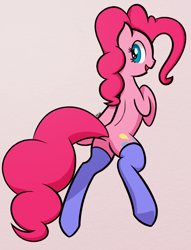 Size: 1300x1700 | Tagged: safe, artist:mang, pinkie pie, earth pony, pony, clothes, socks, solo