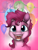 Size: 3000x4000 | Tagged: safe, artist:lupiarts, pinkie pie, earth pony, pony, balloon, bust, happy, portrait, solo