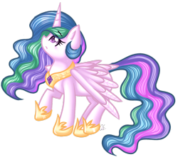 Size: 1024x906 | Tagged: safe, artist:sketchyhowl, princess celestia, alicorn, pony, female, looking up, mare, raised hoof, simple background, solo, spread wings, transparent background, wings