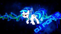 Size: 1920x1080 | Tagged: safe, artist:sgtwaflez, derpibooru import, dj pon-3, vinyl scratch, pony, unicorn, solo, wallpaper