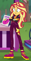 Size: 398x783 | Tagged: safe, screencap, sunset shimmer, better together, equestria girls, sunset's backstage pass!, cropped, solo