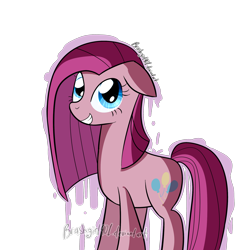 Size: 2000x2000 | Tagged: safe, artist:brashgirl901, pinkie pie, earth pony, pony, female, mare, pink coat, pink mane, pinkamena diane pie, solo