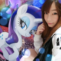 Size: 1279x1279 | Tagged: safe, rarity, human, my little pony: the movie, irl, irl human, photo