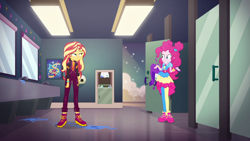 Size: 1920x1080 | Tagged: safe, screencap, pinkie pie, sunset shimmer, better together, equestria girls, sunset's backstage pass!, shoes, sneakers