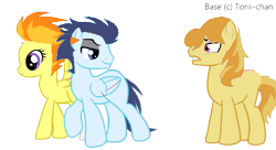 Size: 1024x556 | Tagged: safe, artist:megamastermario2009, derpibooru import, braeburn, soarin', spitfire, 1000 hours in ms paint, female, male, ms paint, shipping, soarinfire, straight