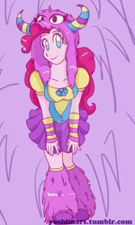 Size: 900x1498 | Tagged: safe, artist:kasei-yoshi, pinkie pie, equestria girls, clothes, costume, solo, watermark