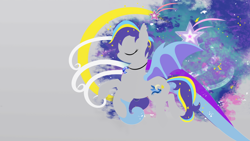 Size: 1024x577 | Tagged: source needed, safe, artist:halcyon noctem, derpibooru import, oc, oc only, oc:night lark, bat pony, pony, custom, minimalist, solo, wallpaper