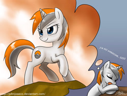 Size: 900x675 | Tagged: safe, artist:johnjoseco, oc, oc:belle eve, pony, belle eve, dream, ponified