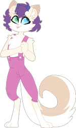 Size: 390x649 | Tagged: safe, artist:s1nb0y, rarity, oc, oc only, oc:caroline dapperpaws, anthro, digitigrade anthro, hybrid, my little pony: the movie, next generation, offspring, parent:capper, parent:rarity, parents:capperity, simple background, transparent background