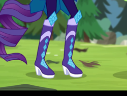 Size: 2048x1536 | Tagged: safe, screencap, rarity, equestria girls, legend of everfree, boots, clothes, high heel boots, legs, pictures of legs, shoes, super ponied up