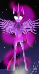 Size: 480x900 | Tagged: safe, artist:kharmatika, derpibooru import, twilight sparkle, twilight sparkle (alicorn), alicorn, pony, magic, solo