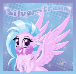 Size: 800x773 | Tagged: safe, artist:unisoleil, silverstream, classical hippogriff, hippogriff, school daze, cute, diastreamies, solo, squee