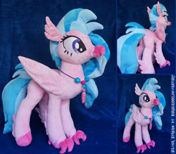 Size: 4142x3632 | Tagged: safe, artist:baraka1980, silverstream, classical hippogriff, hippogriff, school daze, cute, diastreamies, irl, photo, plushie, solo