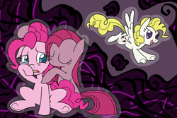Size: 1024x683 | Tagged: safe, artist:galefeather, pinkie pie, surprise, earth pony, pony, fanfic art, multiple personality, pinkamena diane pie, pinkie personalities