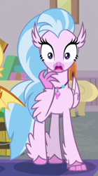 Size: 268x477 | Tagged: safe, derpibooru import, screencap, silverstream, the hearth's warming club, cropped