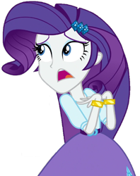 Size: 512x648 | Tagged: safe, artist:thebar, rarity, dance magic, equestria girls, spoiler:eqg specials, belt, bracelet, gem, jewelry, looking back, looking up, marshmelodrama, simple background, solo, transparent background