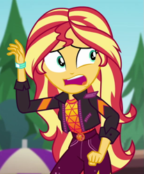 Size: 615x741 | Tagged: safe, screencap, sunset shimmer, better together, equestria girls, sunset's backstage pass!, cropped, music festival outfit, solo