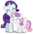 Size: 2850x3000 | Tagged: safe, artist:brony-works, rarity, sweetie belle, pony, unicorn, high res, simple background, transparent background, vector