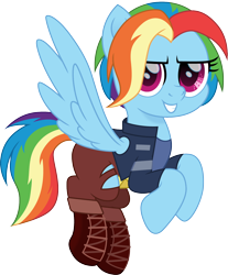 Size: 1240x1500 | Tagged: safe, artist:cloudyglow, derpibooru import, rainbow dash, pegasus, pony, adorkable, dc superhero girls, dork, kara danvers, solo, supergirl