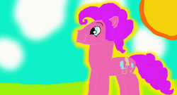 Size: 920x495 | Tagged: safe, artist:mabelpie, bubble berry, pinkie pie, earth pony, pony, rule 63, solo