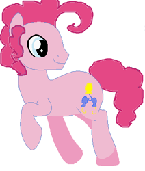 Size: 341x403 | Tagged: safe, artist:marshalia13, artist:selenaede, bubble berry, pinkie pie, earth pony, pony, rule 63, solo