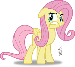 Size: 3000x2692 | Tagged: safe, artist:mlp-scribbles, fluttershy, pegasus, pony, show accurate, simple background, solo, standing, the fairly oddparents, transparent background, vector