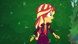 Size: 1920x1080 | Tagged: safe, screencap, sunset shimmer, better together, equestria girls, sunset's backstage pass!, music festival outfit, solo