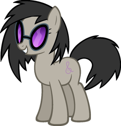 Size: 879x910 | Tagged: safe, artist:flutterderpy, octavia melody, earth pony, pony, dj tavi, female, gray coat, mare