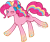 Size: 640x542 | Tagged: safe, artist:tinuleaf, pinkie pie, earth pony, pony, hair bow, rainbow power, raspberry, solo, wink