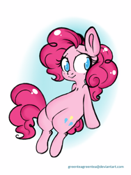 Size: 720x960 | Tagged: safe, artist:tokipeach, pinkie pie, earth pony, pony, female, mare, pink coat, pink mane, shy, solo