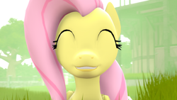 Size: 1024x576 | Tagged: safe, artist:melodycloud14, fluttershy, pegasus, pony, 3d, my little pony, solo, source filmmaker