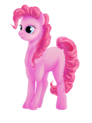 Size: 576x768 | Tagged: safe, artist:kwendynew, pinkie pie, earth pony, pony, female, mare, pink coat, pink mane, simple background, solo, transparent background