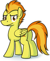 Size: 613x746 | Tagged: safe, artist:moemneop, derpibooru import, spitfire, pegasus, pony, female, mare, solo, two toned mane, wings, yellow coat