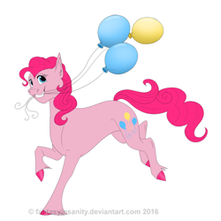 Size: 800x800 | Tagged: safe, artist:fantasyinsanity, pinkie pie, earth pony, pony, female, mare, simple background, solo, white background