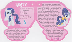 Size: 1712x1007 | Tagged: safe, rarity, pony, unicorn, 4de, cutie mark, text