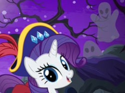 Size: 865x639 | Tagged: safe, rarity, ghost, pony, unicorn, my little pony: the movie, cropped, pirate rarity, solo