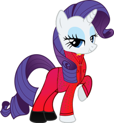 Size: 1024x1103 | Tagged: safe, edit, rarity, cat, pony, unicorn, clothes, female, mare, parody, red dwarf, science fiction, shoes, simple background, solo, the cat, transparent background, vector, vector edit