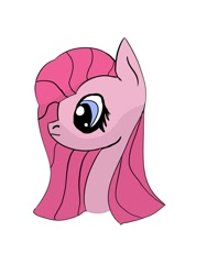 Size: 708x944 | Tagged: safe, artist:anguine, pinkie pie, earth pony, pony, alternate hairstyle, bust, solo