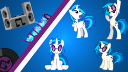 Size: 1920x1080 | Tagged: safe, derpibooru import, dj pon-3, vinyl scratch, pony, unicorn, female, horn, mare, solo, two toned mane, wallpaper, white coat