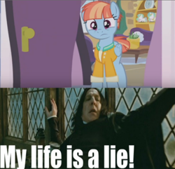 Size: 604x582 | Tagged: dead source, safe, screencap, princess celestia, windy whistles, alicorn, pony, parental glideance, caption, meme, plushie, severus snape, text