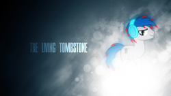 Size: 1920x1080 | Tagged: safe, artist:dj-applej-sound, artist:drfatalchunk, derpibooru import, oc, oc only, oc:the living tombstone, lens flare, vector, wallpaper