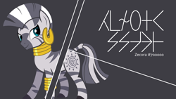 Size: 1920x1080 | Tagged: safe, artist:parclytaxel, derpibooru import, zecora, zebra, .svg available, constructed language, kezuasoka, pseton, solo, vector, wallpaper