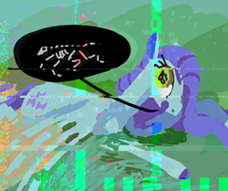 Size: 758x633 | Tagged: safe, artist:flerster, fluttershy, pegasus, pony, error, glitch, skeleton, solo, speech bubble, spooky, spooky scary skeleton