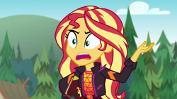 Size: 1920x1080 | Tagged: safe, screencap, sunset shimmer, better together, equestria girls, sunset's backstage pass!, angry, music festival outfit, solo