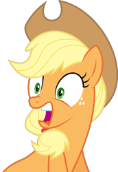 Size: 6000x8721 | Tagged: safe, artist:dasprid, applejack, earth pony, pony, make new friends but keep discord, .svg available, absurd resolution, faic, nose wrinkle, open mouth, shocked, simple background, solo, transparent background, vector, wide eyes