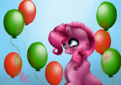 Size: 2462x1737 | Tagged: safe, artist:kimsteinandother, pinkie pie, earth pony, pony, female, mare, solo