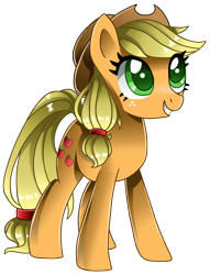 Size: 2480x3247 | Tagged: safe, artist:sk-ree, applejack, earth pony, pony, simple background, solo, transparent background