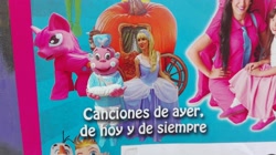 Size: 4160x2336 | Tagged: safe, pinkie pie, alicorn, human, monkey, barcelona, bootleg, boots the monkey, chariot, cinderella, cushion, dora the explorer, elsa, frozen (movie), giant produce, glass slipper (footwear), irl, irl human, live action, photo, poster, spain, terrible