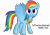 Size: 6082x4278 | Tagged: safe, artist:zeegaas, derpibooru import, rainbow dash, pegasus, pony, friendship is magic, absurd resolution, element of loyalty, female, mare, quote, simple background, smiling, solo, transparent background, vector, wings