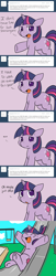 Size: 662x3270 | Tagged: safe, artist:lustrous-dreams, derpibooru import, twilight sparkle, ask, ask filly twilight, comic, cute, filly, slide, solo, tumblr, younger